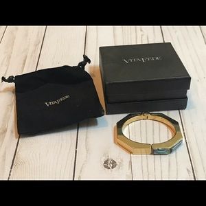 Vita Fede Abalone Shell Hinged Bracelet (Medium)